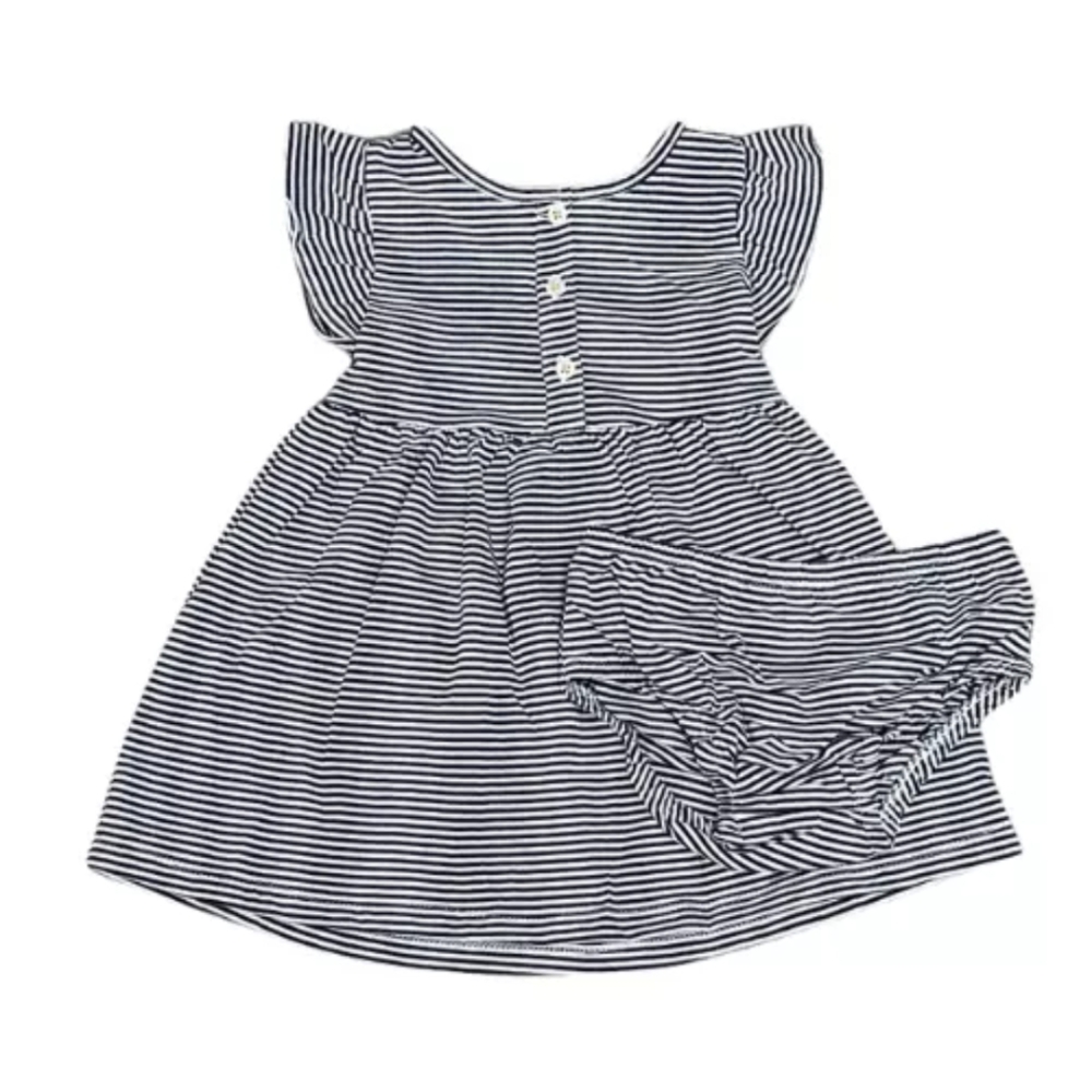 Nwt Carter's black & white striped dress